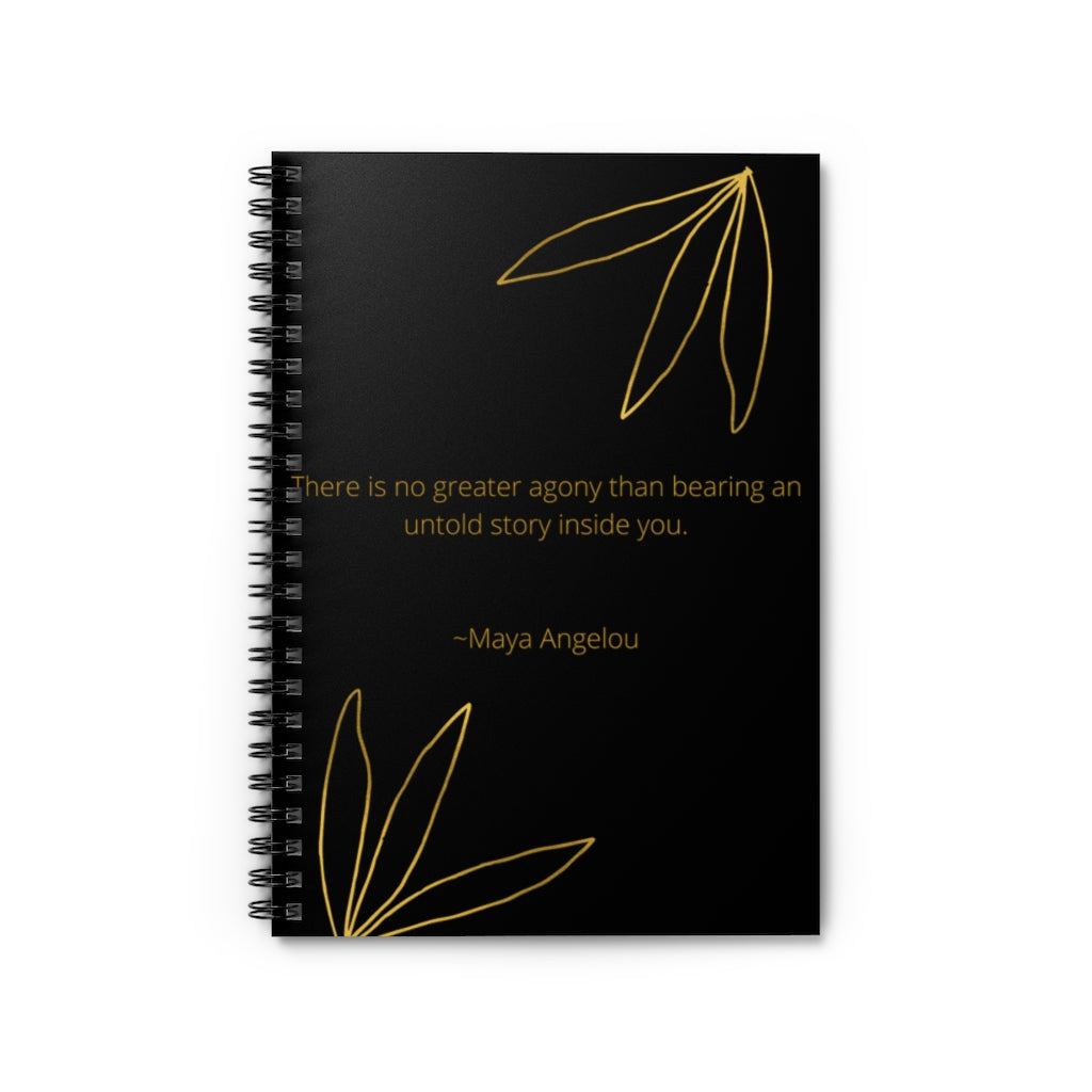 'Untold Story Quote' Spiral Notebook - Ruled Line